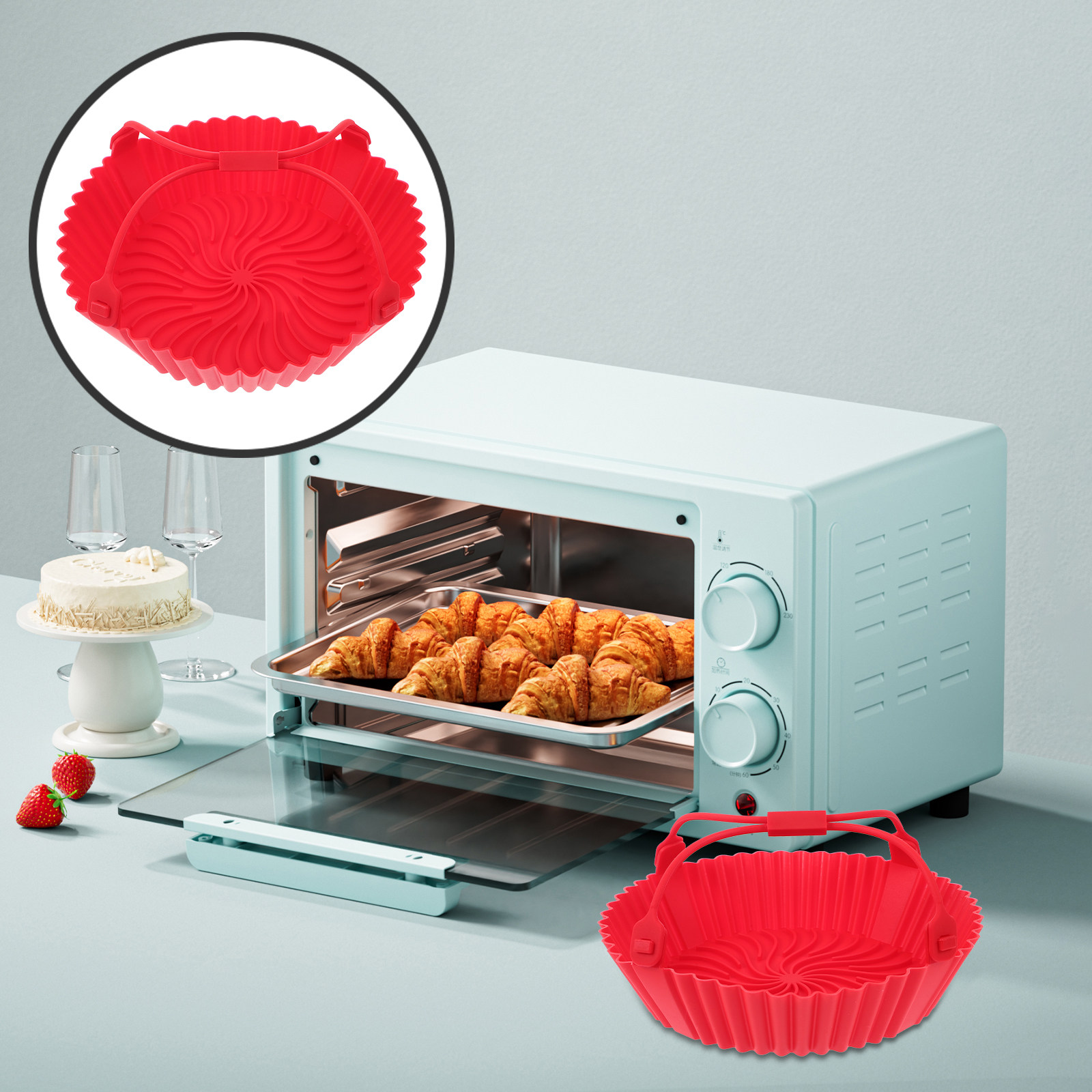 Air Fryer - Air Fryer Silicone Tray Heat Resistant