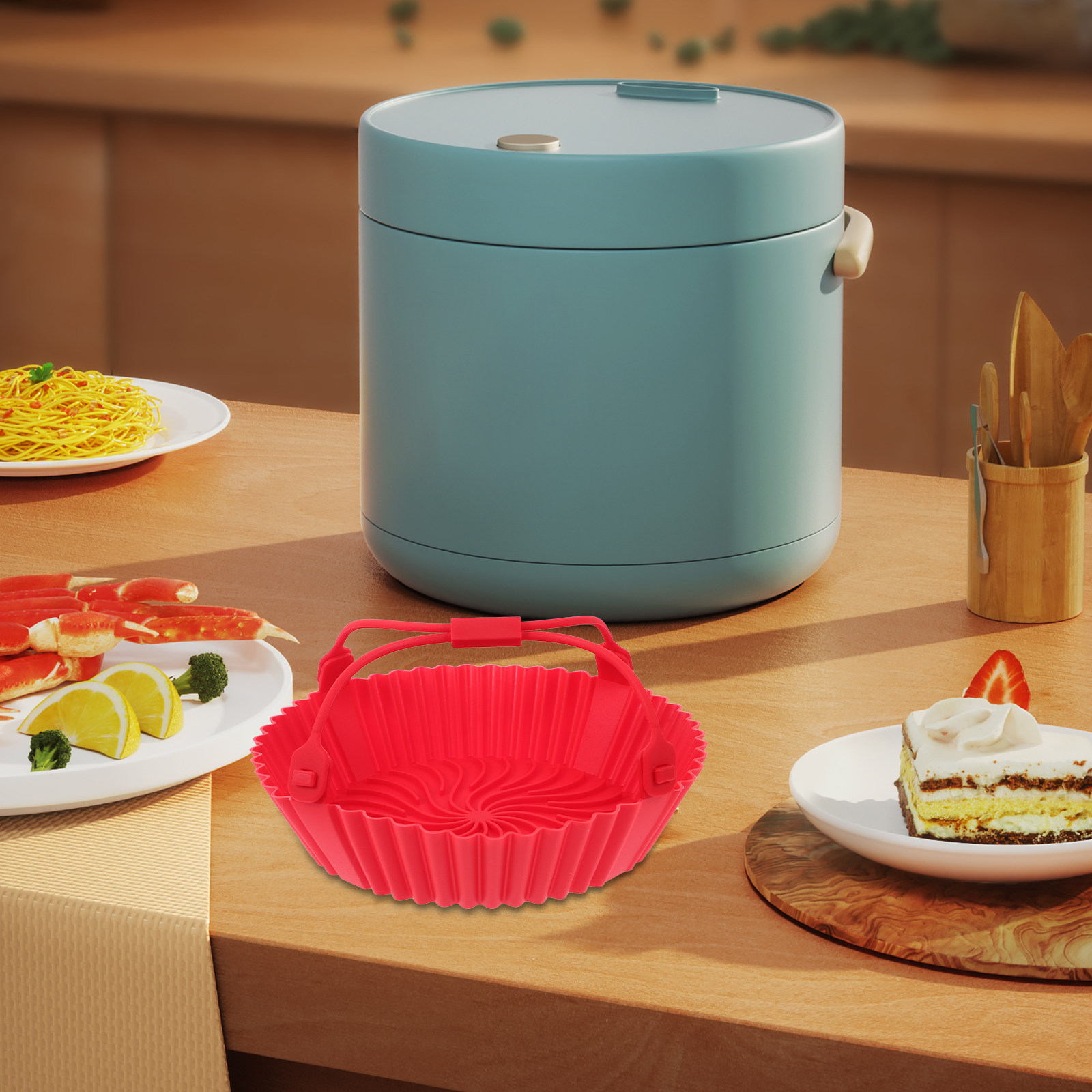 Air Fryer Silicone Tray Heat R - Air Fryer 评论和价格